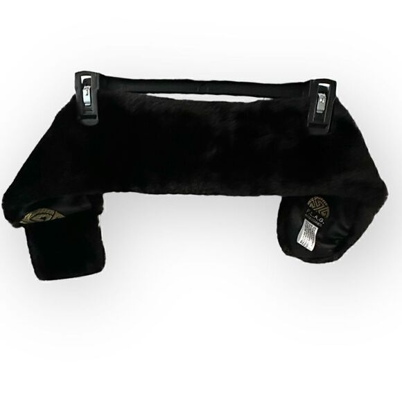 F.L.A.G. Accessories faux fur collar scarf black acrylic, polyester lining 4x28 - Picture 1 of 5